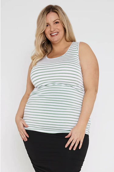 Organic Bamboo Ruched Maternity Singlet
